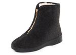 Haus-Stiefel mit praktischem Reißverschluss SCHWARZ
