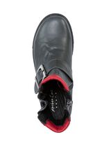 Andrea Conti Bootie mit zwei verstellbaren Zier-Schlie&szlig;en GRAU-ROT