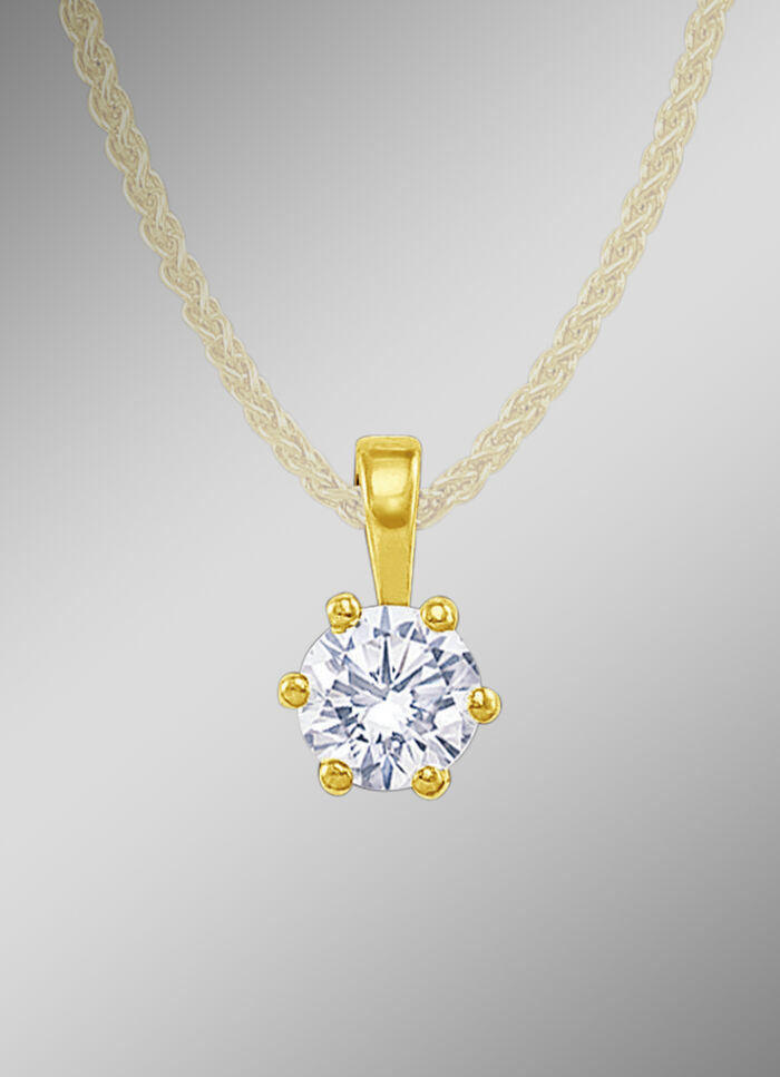 Massiver Brillant-Anhänger 