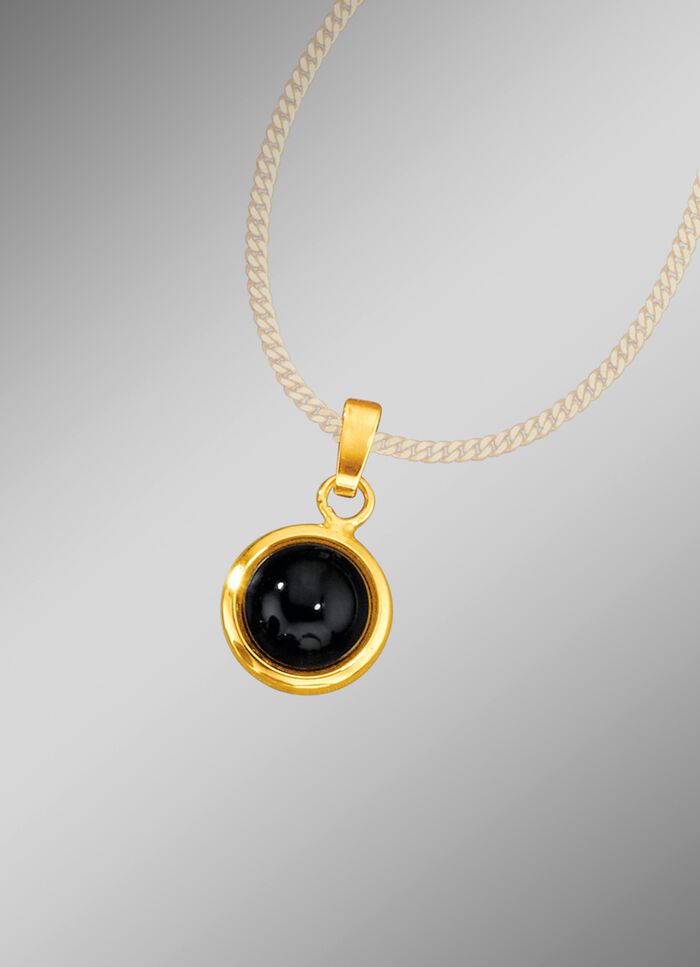 Anh&auml;nger mit echtem Onyx 