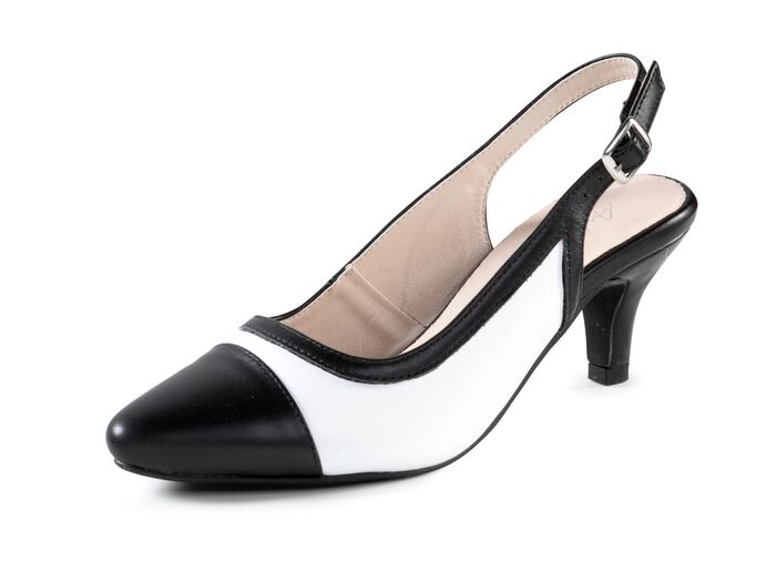Andrea Conti, schicke Damen-Slingpumps, mit Gummizug 