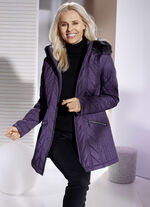 Jacke mit L&auml;ngssteppung seitlich 