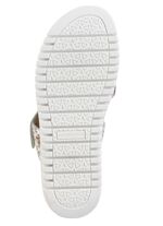 Waldl&auml;ufer Sandale aus gl&auml;nzend bedrucktem Nubukleder 