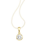 Anhänger mit synth. Zirkonia 