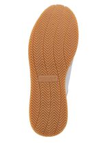 Waldl&auml;ufer Schn&uuml;rschuh mit zart schimmerndem Nappaleder mit Textil-Besatz SILBERGRAU-MULTICOLOR