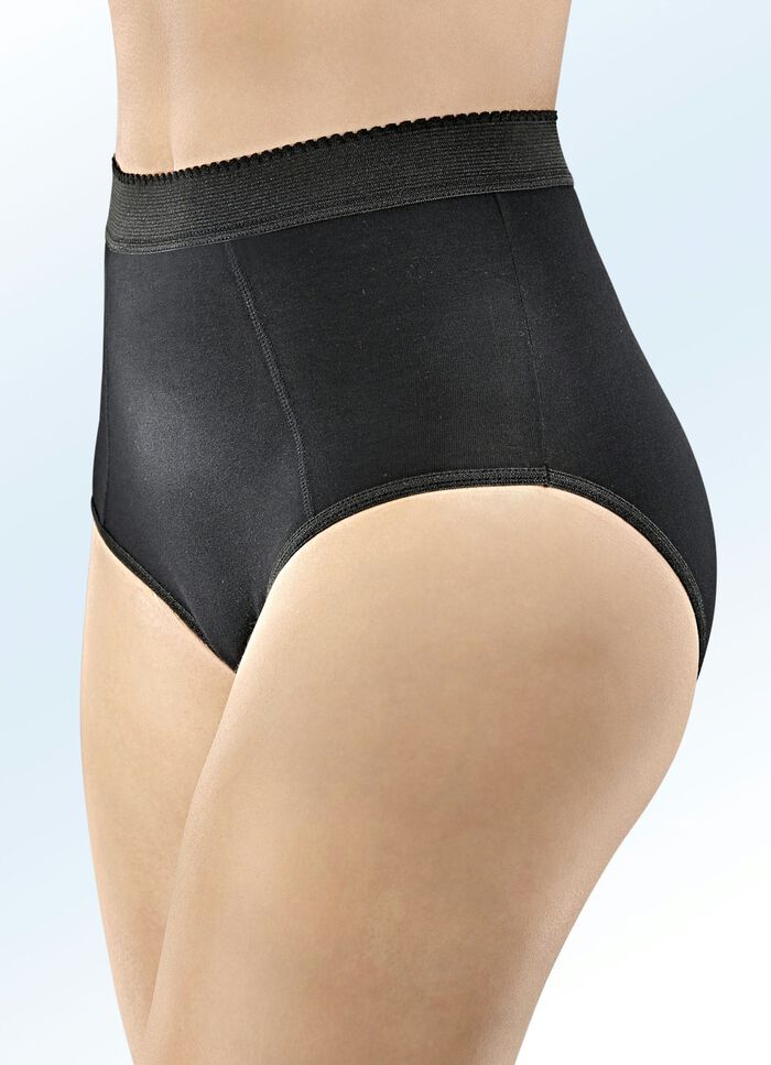 F&uuml;nferpack Formslips mit verst&auml;rkter Bauchpartie 3X SCHWARZ, 2X WEISS