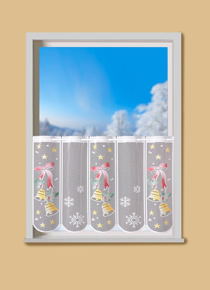 Kurzstore Gl&ouml;ckchen mit Stangendurchzug BUNT