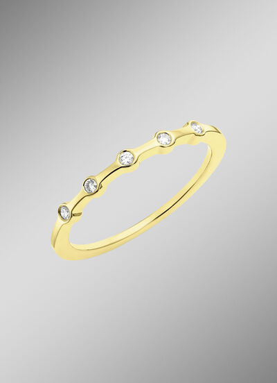 Luxuriöser Damenring aus Gold mit Brillanten 