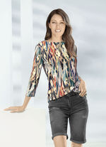 Shirt mit U-Boot Ausschnitt 