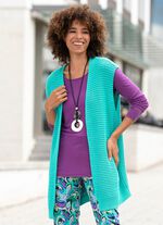 Strickweste in verschlussloser Form 