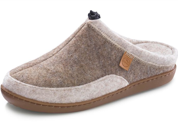 Laurina, klassische Damen-Hausschuhe, Weite H, mit herausnehmbarem Fu&szlig;bett 