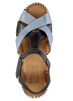 ELENA EDEN Sandalette aus weichem Nappaleder BLAU