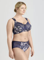 Miss Mary BH mit farbharmonischem Floraldessin MARINE-BUNT