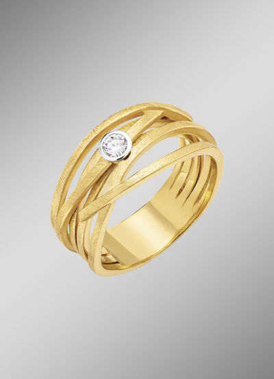 Edler Damenring mit Brillant 