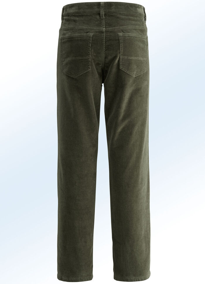 Thermo-Cordhose in 3 Farben OLIV