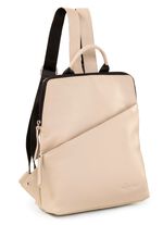 Laurina, Rucksack, Damen, mit zwei verstellbaren Umh&auml;ngeriemen KIESEL