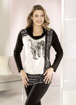 Shirt mit plaziertem Foliendruck 