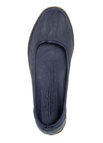 Andrea Conti, klassische Damen-Slipper, mit herausnehmbarem Fußbett MARINE