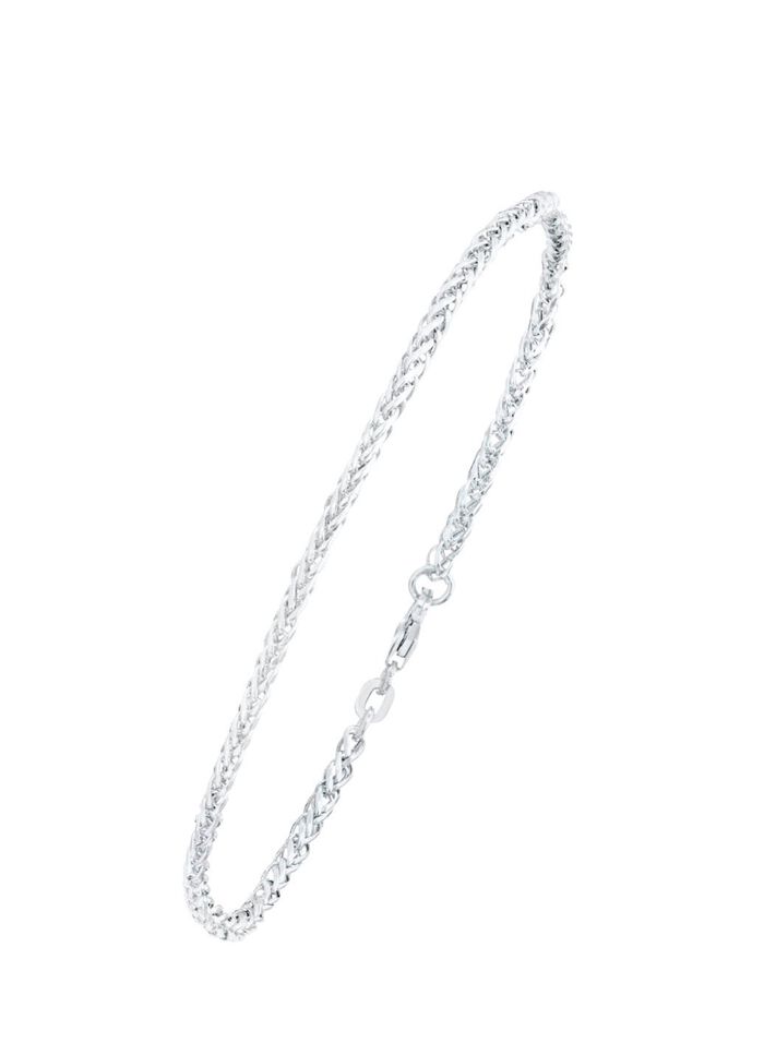 Zopfketten-Armband mit Karabiner 