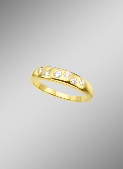 Damenring mit Zirkonia 