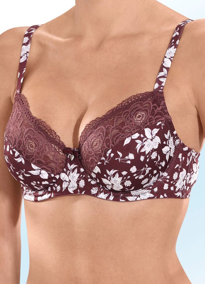 Sassa B&uuml;gel-BH mit Floraldessin 