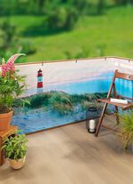 Balkon-Bespannung mit eingearbeiteten Metall-&Ouml;sen 