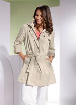 Kurzmantel mit G&uuml;rtel 