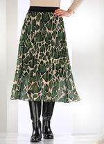 Rock mit Sonnenplissee-Falten 