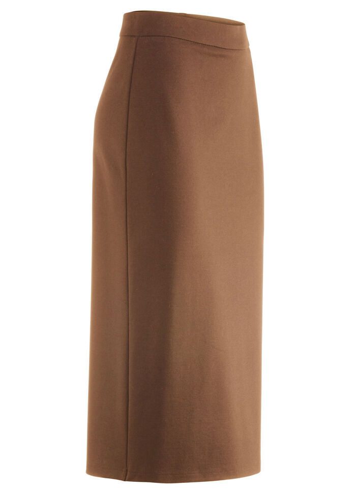 Rock in schmaler Schnittführung COGNAC