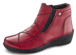 Gemini, bequeme Damen-Boots, Weite H, mit herausnehmbarem Fu&szlig;bett BORDEAUX