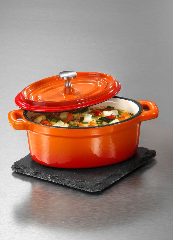 &bdquo;GSW&ldquo; Mini Serviert&ouml;pfchen aus Gusseisen 