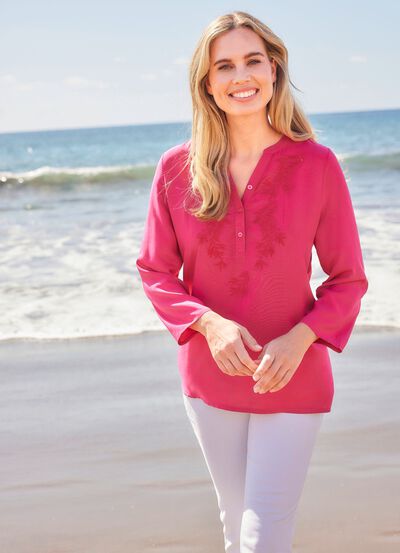 Tunika mit Stickerei  