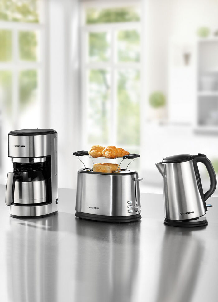 Grundig Fr&uuml;hst&uuml;cksserie aus hochwertigem Edelstahl 