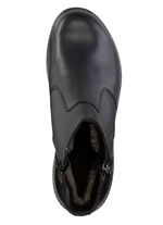 Gef&uuml;tterte Damen-Boots, Winterschuhe, Weite K, mit Lammfell SCHWARZ