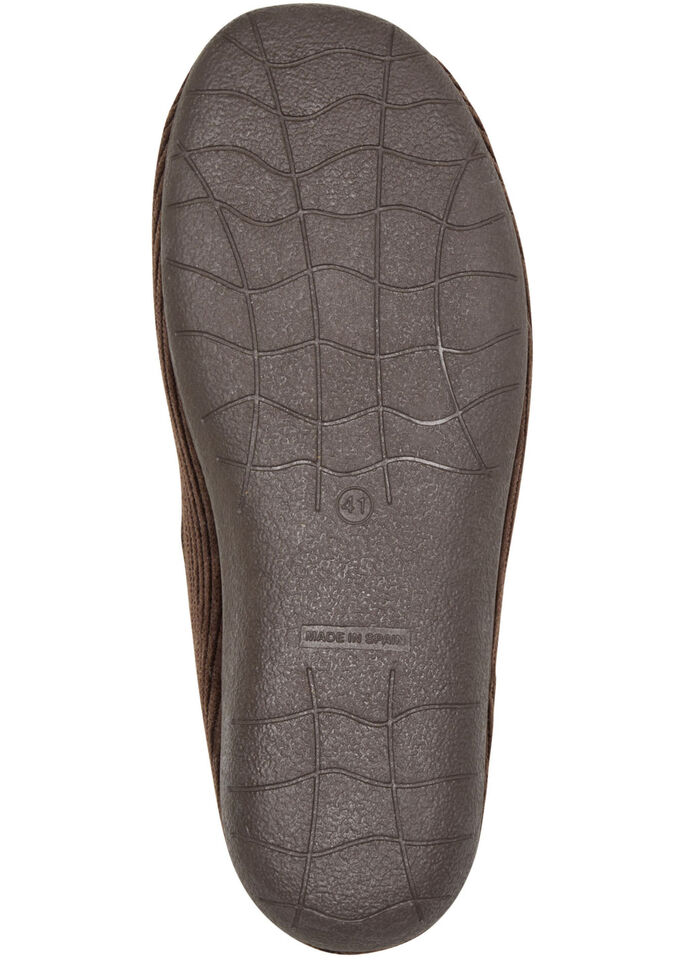 Textil-Hausschuh in Cord-Optik BRAUN