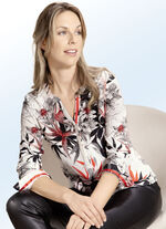 Floral dessinierte Tunika 