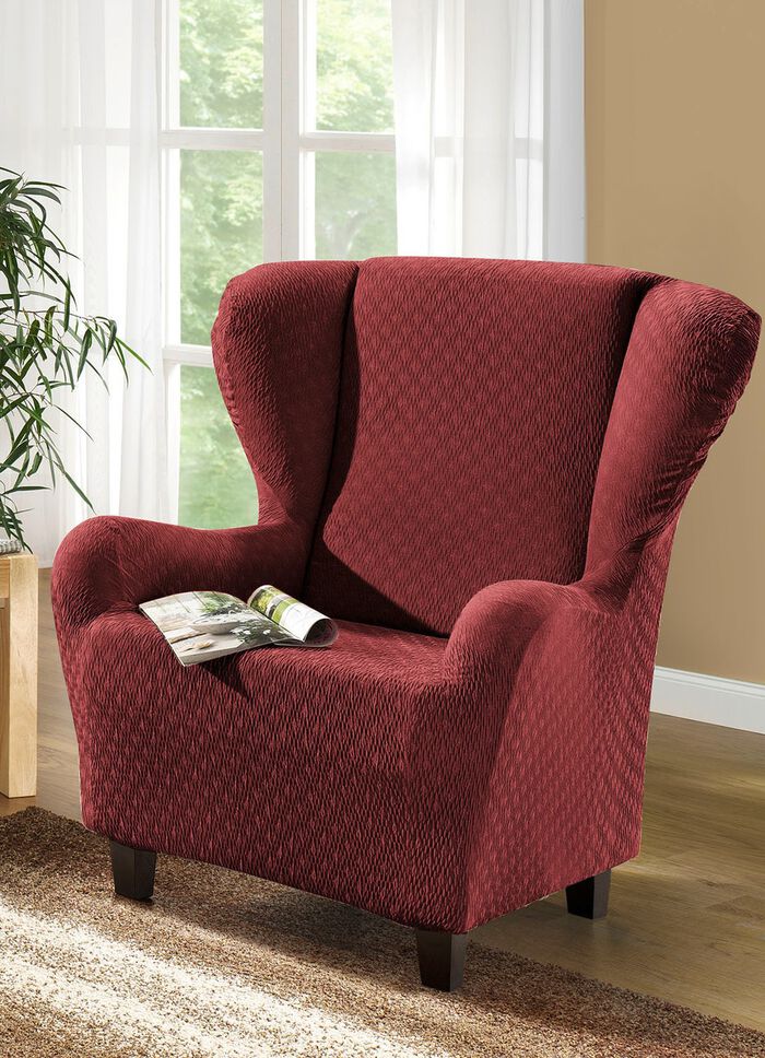 Stretchbez&uuml;ge mit sch&ouml;ner Strukturierung ZIEGELROT