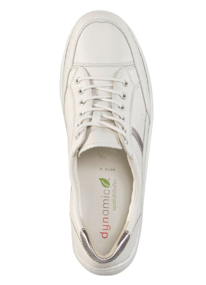 Waldl&auml;ufer, bequeme Damen-Schn&uuml;rschuhe, Weite H, Sohle mit Abrollfunktion NATURWEISS