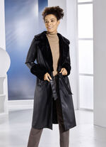 Mantel aus Nappaleder-Imitat 