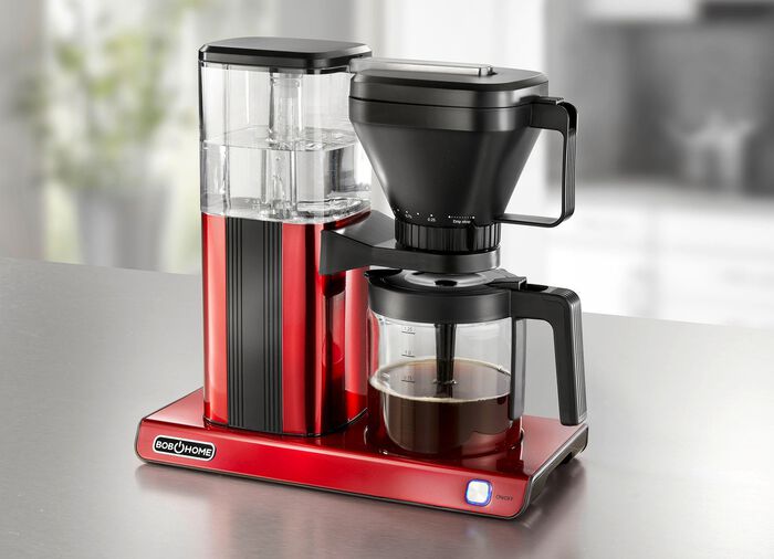 Bob Home Filterkaffeemaschine f&uuml;r Kaffee wie von Hand gebr&uuml;ht ROT