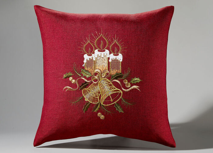 Aufwendig bestickte Tisch- und Raumdekoration ROT