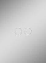 Schicke Creolen in Weißgold 585/- fein 