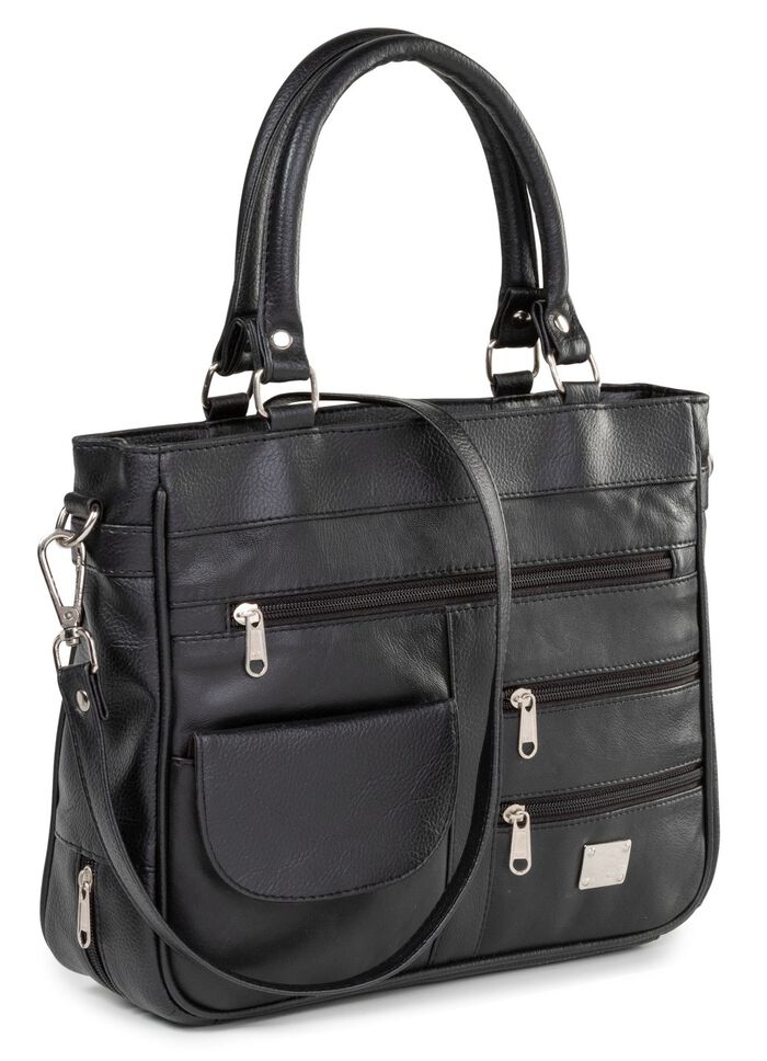 Laurina, Damen, Tasche, mit abnehmbarer, verstellbarer Umhängeriemen SCHWARZ