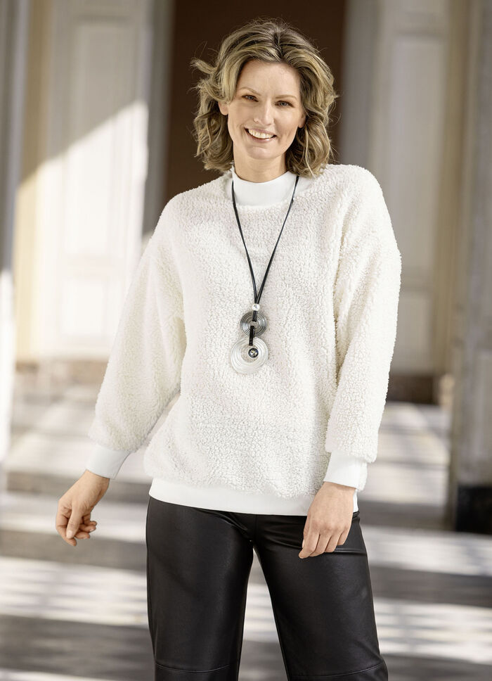 Sweatshirt mit Rundhals-Ausschnitt 