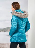 Jacke mit abnehmbarem Kunstpelz-Besatz 