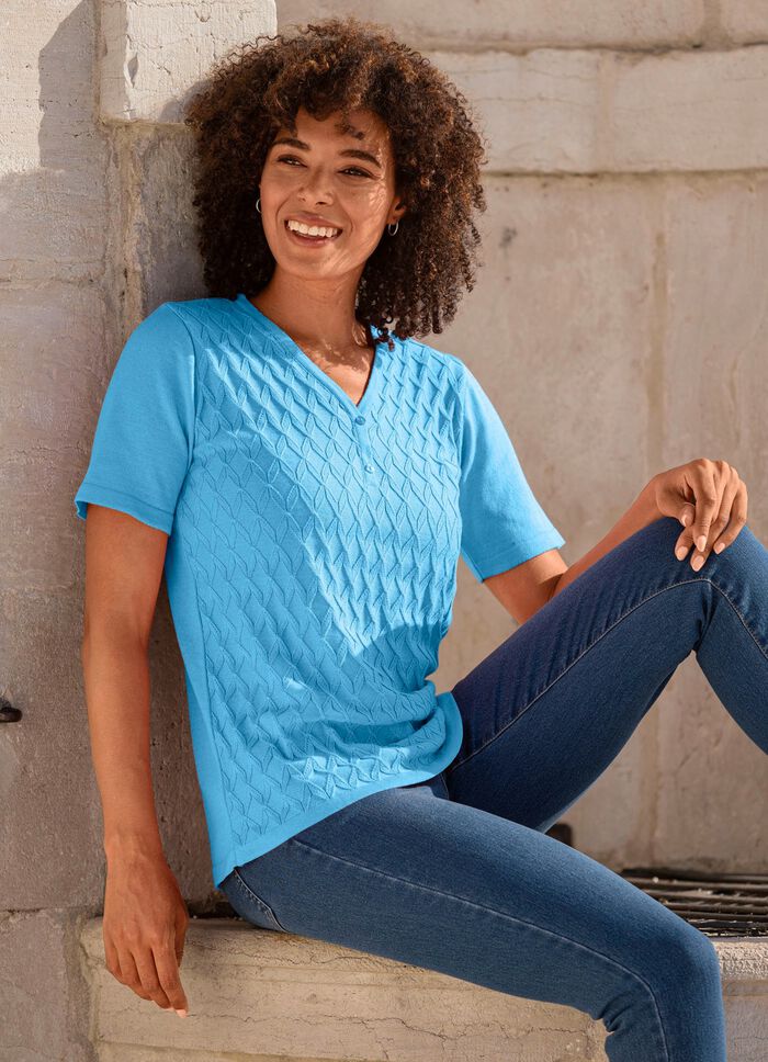 Pulli mit weichem Griff BLEU