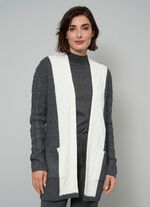 Strickjacke in Strukturmix 