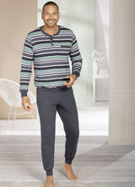 Zweierpack Schlafanzüge mit Knopfleiste und Bündchenabschlüssen 