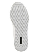 Remonte Schnür-Sneaker mit silberfarben schimmerndem Kontrast-Besatz WEISS