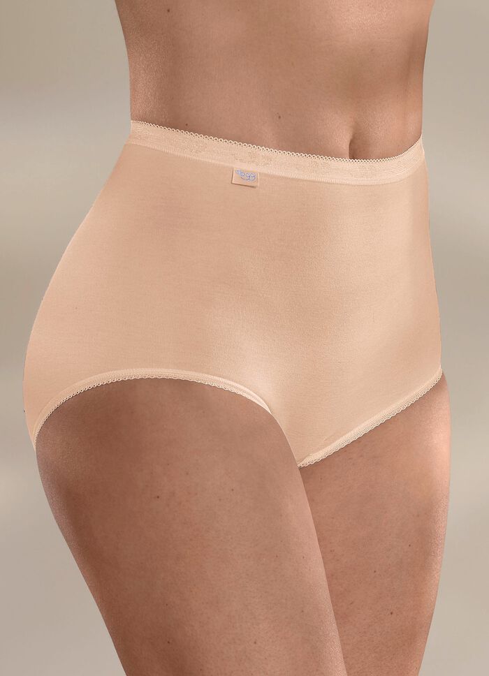 Sloggi Dreierpack Maxi Slip mit elastischen Abschl&uuml;ssen 